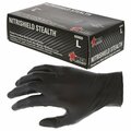 Mcr Safety NitriShield, Nitrile Disposable Gloves, 3.7 mil Palm, Nitrile, Powder-Free, M, 1000 PK, Black 6060M